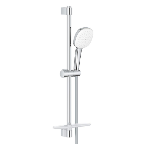 Sisteme de dus - Coloana de dus Grohe Tempesta Cube 110 bara dus ajustabila 600 mm, para de dus, 2 jeturi, crom