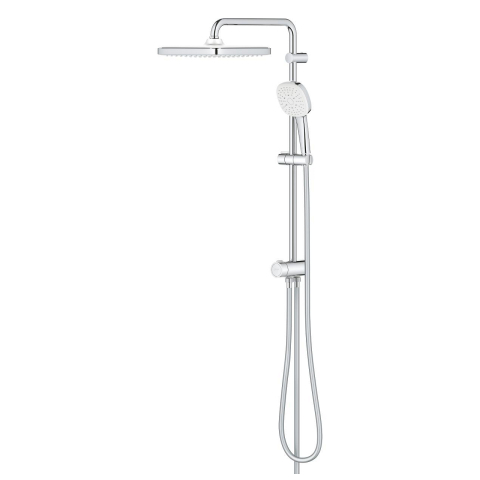 Coloana de dus Grohe Tempesta Cube 250 bara dus 390 mm, dus fix, para de dus, diverter, crom [3]