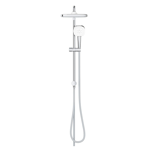 Coloana de dus Grohe Tempesta Cube 250 bara dus 390 mm, dus fix, para de dus, diverter, crom [2]