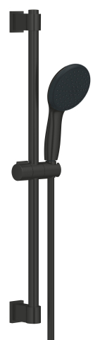 Sisteme de dus - Coloana de dus Grohe Vitalio comfort 110 II rail set 600 9, 5, universala, 600 mm, dus de mana, furtun de dus, ajustabil, 2 jeturi, negru mat