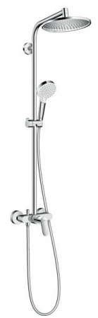 Baterii monocomanda - Showerpipe Hansgrohe Crometta S240 1 jet crom cu baterie dus inclusa