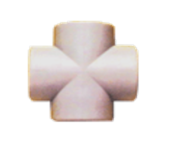 Fitinguri PPR alb - Cruce PPR, DN25