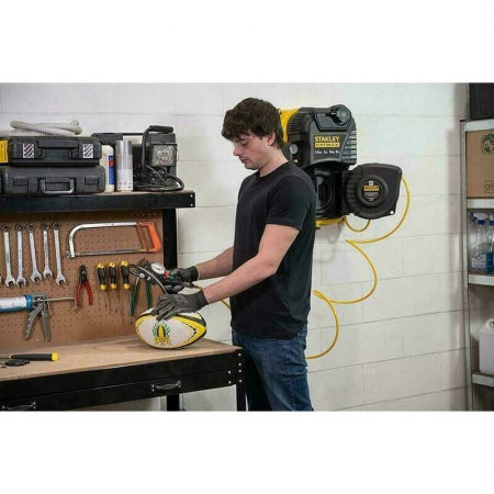 Compresor de perete Stanley Fatmax FMXCMD152WE, 1.5HP, 8 Bar, 2 L, Furtun 9 M [7]