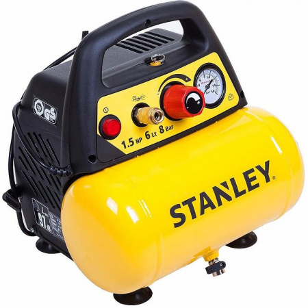 Compresoare de aer - Compresor Orizontal 6L Fara Ulei Stanley DN 200/8/6 1.5HP 180l/m 8 Bar