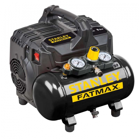 Compresoare de aer - Compresor Stanley Fatmax DST 101/8/6 Profesional Silent Fara Ulei 1CP 8Bar 105l/min