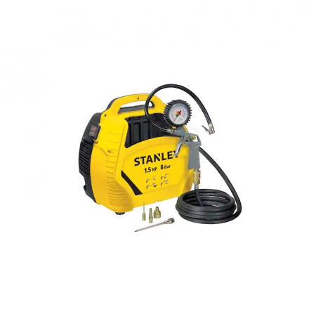 Compresoare de aer - Compresor Stanley STN595 cu piston fara ulei Air Kit 1.5HP 180l/m 8Bar