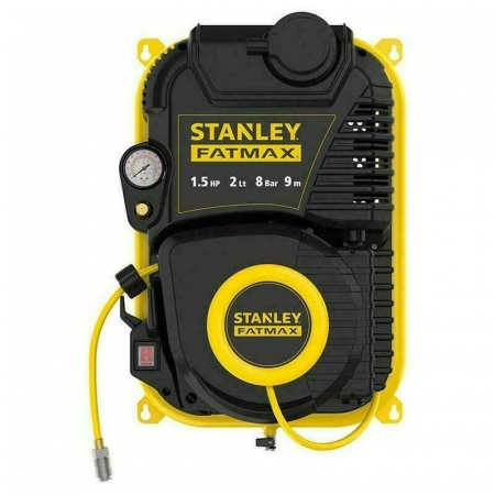 Scule si dispozitive de lucru - Compresor de perete Stanley Fatmax FMXCMD152WE, 1.5HP, 8 Bar, 2 L, Furtun 9 M