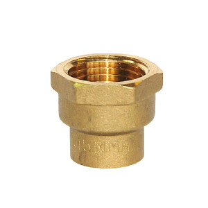 Instalatii de apa si canalizare - Conector din alama pentru teava cupru Ermetiq 18 x 3/4 FI