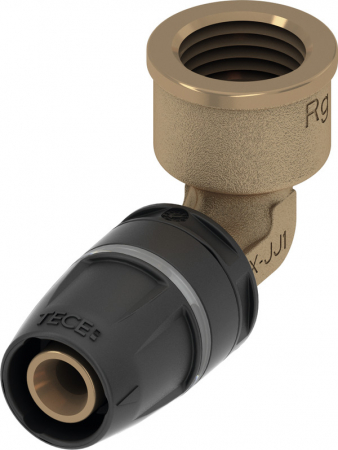Fitinguri din bronz/PPSU - Cot TECElogo-Push din PPSU/bronz Ø 16 x 1/2" FI