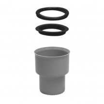Tevi, fitinguri, robineti si accesorii - CONECTOR PP FONTA D. 75 INEL/GARN.DUBLA - VALROM GAMA EasyKIT