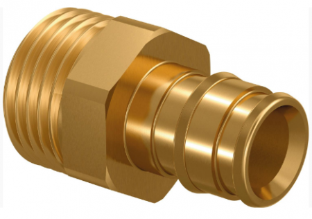 Fitinguri cu manson alunecator - Conector Uponor alama, 25-1 exterior Q&E