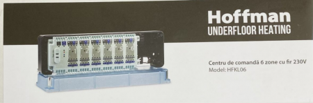 Echipamente de incalzire si producere ACM - Centru de comanda cu fir 230 V, 6 zone, Hoffman HFKL06