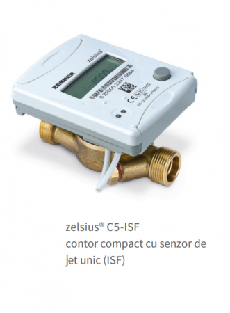 Contoare energie termica - Contor de energie termică mecanic compact, DN 20, 2.5 m3/h, tip ZELSIUS C5 ISF, Zenner