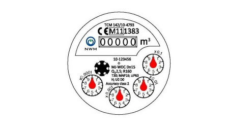 Contor apa rece multijet cu mecanism umed DN2 exterior R160 Gobe [2]