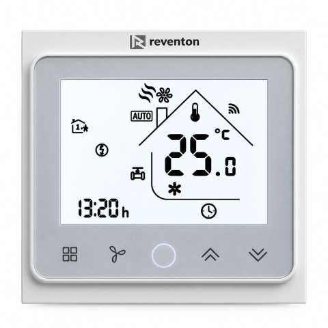 Controler cu termostat Reventon HMI CURTAIN BMS pentru perdele HUMMER