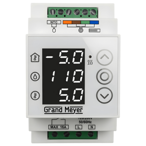 Sisteme de degivrare - Controler degivrare pe sina DIN Grand Meyer MST-92A 16 A 3 module