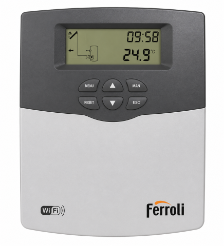 Panouri solare si fotovoltaice - Controler sistem solar Ferroli Ecotronic TOP WiFi 1500 W
