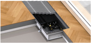 Echipamente de incalzire si producere ACM - Convector de pardoseala, cu ventilator, H=90 mm, 180x1000 mm, Purmo Aquilo F1P