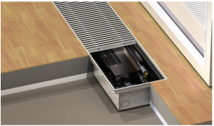 Echipamente de incalzire si producere ACM - Convector de pardoseala, incalzire/racire, 878 W/242 W, H=110 mm, 240x600 mm, Purmo Aquilo F2C