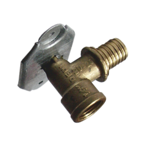 Instalatii de apa si canalizare - Corp cot Valrom VALThermio alama cu flansa sustinere D. 20 x 1/2''