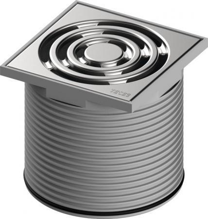 Sifoane TECEdrainpoint S - Inaltator TECEdrainpointS cu margine ABS, include grila inox, 100x100 mm