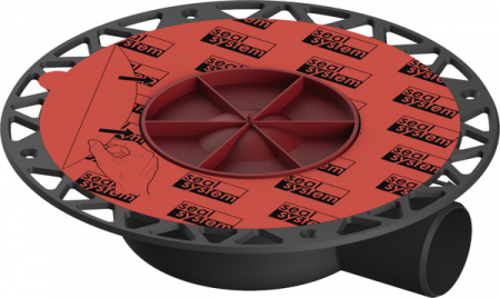 Sifoane TECEdrainpoint S - Corp sifon extraplat TECEdrainpointS din PP pentru terase, evacuare laterala DN50