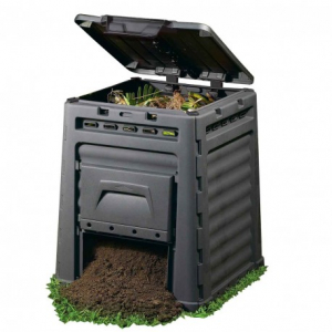 Scule si unelte pentru gradina - Compostor negru, 320 litri, Curver Eco
