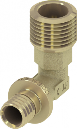 Fitinguri din alama - Cot TECEflex din alama standard Ø 16 x 1/2" FE