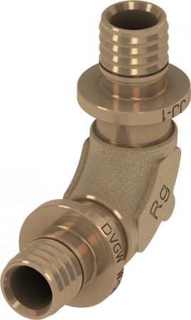Fitinguri din bronz - Cot TECEflex din bronz Ø 16 mm - optimizat la pierdere de presiune
