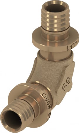 Fitinguri din bronz - Cot TECEflex din bronz Ø 63 mm - optimizat la pierdere de presiune