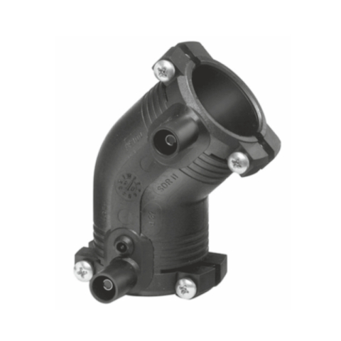 Fitinguri gaz - Cot 45grd electrosudabil Valrom VALGasio D. 63