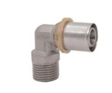 Tevi, fitinguri, robineti si accesorii - Cot sertizare filet exterior 1 1/4 tol x 40x3.5 ICMA