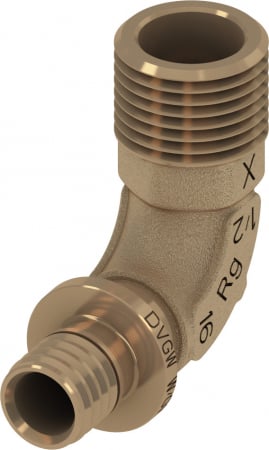 Fitinguri din bronz - Cot TECEflex din bronz Ø 25 x 3/4" FE