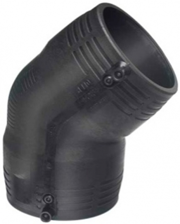 Cot 45° electrofuziune PE, DN 225 mm, 10 bar - gaz, 16 bar - apa, SDR 11 GF [1]