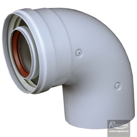 Accesorii cazane - Cot 90 gr, 60/100, Fe/Al, M-F, Regulus