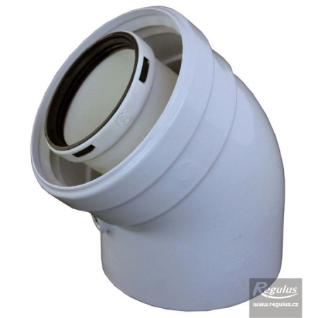 Accesorii cazane - Cot 45 gr, 60/100, turnat, PP/Metal, Regulus