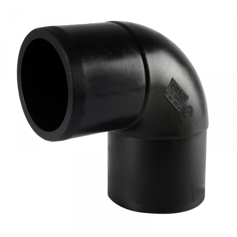 Tevi, fitinguri, robineti si accesorii - COT 90° PE100 APA/GAZ D. 75 SDR11 INJECTAT TG - VALROM GAMA WaterKIT