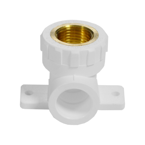 Tevi si fitinguri PPR - Cot alb Valrom VALDuotherm PPR prindere perete D20 x 1/2'FI DZR