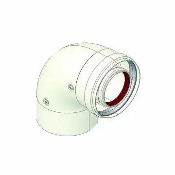 Echipamente de incalzire si producere ACM - Cot coaxial 90 grd D.80 MF (PPS), Ferroli Bluehelix