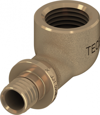 Fitinguri din bronz - Cot compact TECEflex din bronz fara talpa, 16 mm x Rp 1/2"