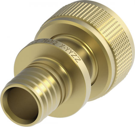Tevi, fitinguri, robineti si accesorii - Adaptor rapid TECE drept, bronz cu siliciu 16 x 1/2"