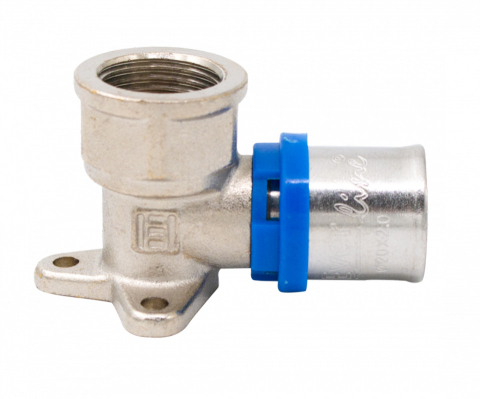 Instalatii de apa si canalizare - Cot cu talpa Ermetiq 20x1/2 F 20x1/2 F