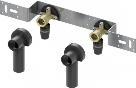 Tevi, fitinguri, robineti si accesorii - Unitate pentru montaj TECElogo-Push izolata fonic, 2 coturi incluse, Ø 16 x 1/2" FI