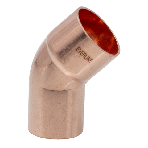 Robineti, distribuitoare si accesorii radiatoare - Cot cupru Ermetiq 22/45° MF