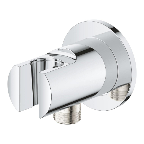 Cot de iesire Grohe Tempesta, 1/2"'' x 1/2"'', suport para, crom [2]