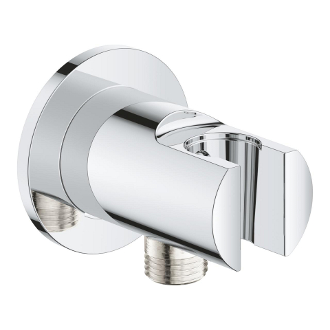 Sisteme de dus - Cot de iesire Grohe Tempesta, 1/2"'' x 1/2"'', suport para, crom