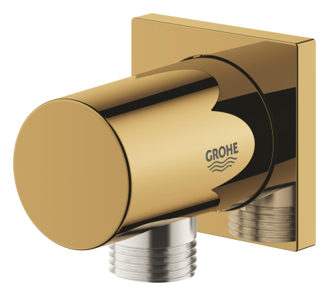 Cot de iesire Grohe Rainshower, 1/2", protectie anti-reflux, auriu lucios [4]