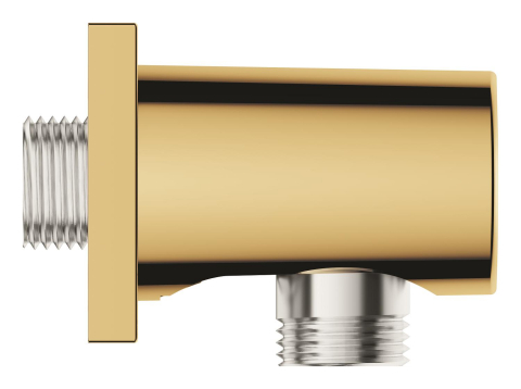 Cot de iesire Grohe Rainshower, 1/2", protectie anti-reflux, auriu lucios [3]