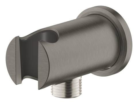 Cot de iesire Grohe Rainshower dus cu suport, montare pe perete, universal, filet tata, suport, antracit mat [4]