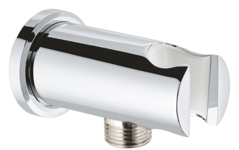 Sisteme de dus - Cot de iesire Grohe Rainshower dus cu suport, montare pe perete, universal, filet tata, suport, crom